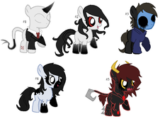 Creepypony left: 1 2 4 5