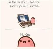 No one knows....THAT IM A POTATO!!!!! XD