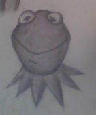 i drew a kermit u3u