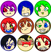 Kawaii badges 1 ( I added the outline color. )