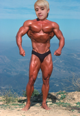 shittily edited bodybuilder blue