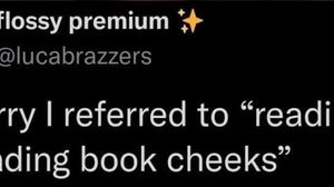 So next time I say I'm spreading book cheeks-