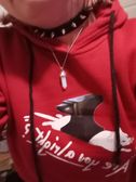 Choker, promise necklace, lovejoy hoodie