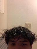 messy wet hair-