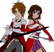 Hey, I told you guys, we are Qfeast's Kirito and Asuna