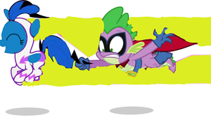 Starlight: Come on Spike! Lets hit Aunt Cadence's house! Or would it be castle?