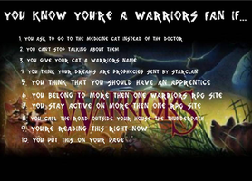 You know your a warrriors fan if...