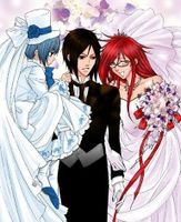 Grell x Sebastian or Ciel x Sebastian