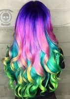 Which rainbow hairstyle do you like most?