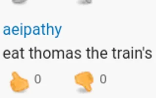How do I eat Thomas the train's caboose? How do I eat Thomas the train's caboose?
