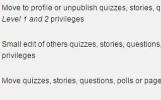 Which moderator levels should be available for users ? (gain using the reputation / privileges system)