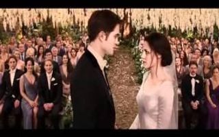 Twilight Breaking dawn The wedding scene