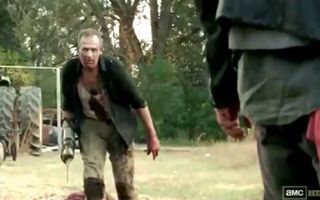 The walking dead: daryl kills walker merle