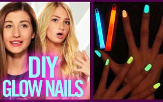 DIY GLOW STICK NAIL POLISH - Makeup Mythbusters with Maybaby and BindleBeautyx