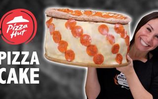 DIY GIANT PIZZA CAKE ? ?