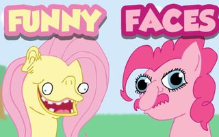 Pinkie Pie and Fluttershy - Funny Faces (Reupload)