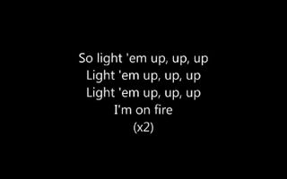 Fall Out Boy - My Songs Know What You Did In The Dark (Light Em Up) [Lyrics]