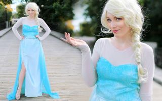 DIY ELSA FROZEN COSTUME - ADULT & CHILD