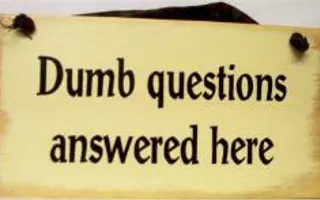 Dumb Questions to Ask Dumb Questions to Ask
