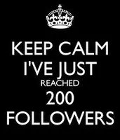 200 followers! 200 followers!