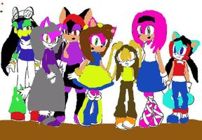 Sonic oc and regular character parodies.