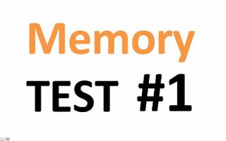 Quick Memory Test: How good is your memory? #1