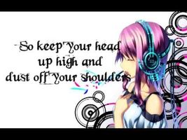 Nightcore - headphones - lyrics