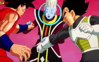 Whis VS Vegeta and Goku