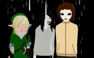 Ben&Jeff the killer&Masky-somebody that i used to know(mmd)