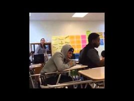 mad teacher tells students to shut the hell up