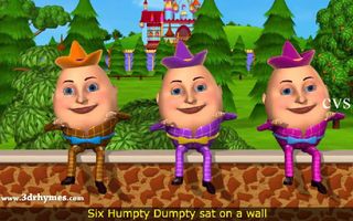 Humpty Dumpty Nursery Rhyme - 3D Animation English Rhymes for children