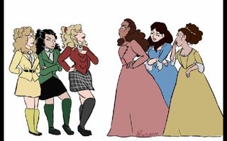 Heathers v. The Schuyler Sisters - Speed Paint