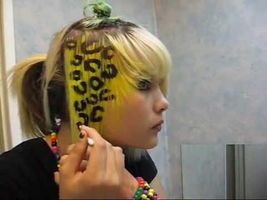 how to do cheetah / lepard print hair