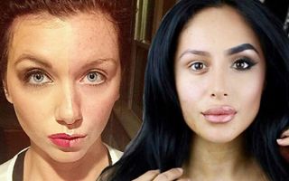 Women Wear Makeup On Half Of Face - Shocking Trend