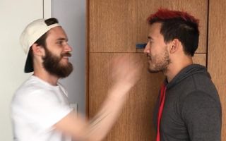 Markiplier SLAPPED by PewDiePie and JackSepticEye