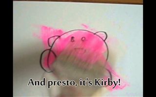 How to draw Kirby