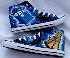 Doctor Who Shoes by AllHeartAndSole on Etsy