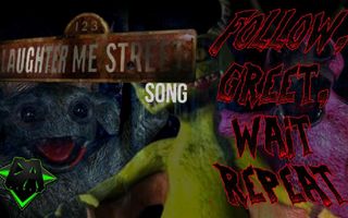 123 SLAUGHTER ME STREET SONG (FOLLOW, GREET, WAIT, REPEAT) LYRIC VIDEO - DAGames