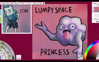 ADVENTURE TIME SPEEDPAINT(FINN, LUMPY SPACE PRINCESS, LADY RAINICORN)