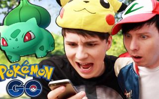 Dan and Phil play Pokemon GO!