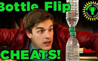 Game Theory: CHEAT the Water Bottle Flip Challenge...with SCIENCE!