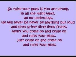 Pink - Raise your Glass (lyrics)