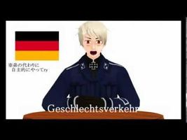 【APヘタリアMMD】 How German Sounds Compared To Other Languages