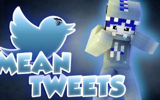 BlueVacktor Reads Mean Tweets| Minecraft Skywars w/ ThatGuyBarney