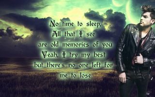 Adam Lambert - Another Lonely Night (lyrics)