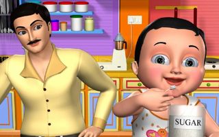 Johny Johny Yes Papa Nursery Rhyme - 3D Animation English Rhymes & Songs for Children