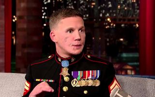 David Letterman - Medal of Honor Recipient, Cpl. Kyle Carpenter: Under Attack [HD]