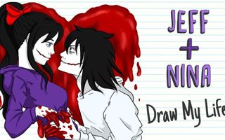 JEFF + NINA ? VALENTINE'S DAY | Draw My Life | Creepypasta Special Love Story