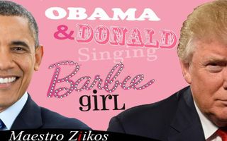 Donald Trump And Barack Obama Singing Barbie Girl By Aqua - Maestro Ziikos