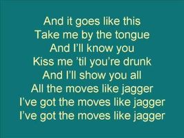 moves like jagger lyrics maroon 5